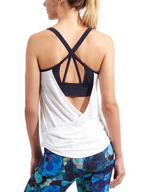 New arrival athletic clothing built-in bra for throw-on-and-go HIGH COVERAGE womens athletic tank top